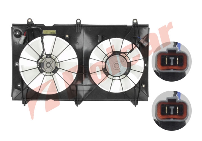 383323W2 ACCORD 03-08 ДИФФУЗОР+2 ВЕНТИЛЯТОРА+МОТОР КОМПЛЕКТ