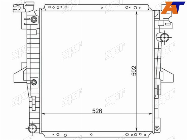 Радиатор Ford Explorer 94-05  Ranger USA 97-03  Mazda B-Series 98-06