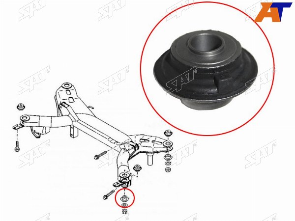 Сайлентблок задней балки MAZDA 6 02-08