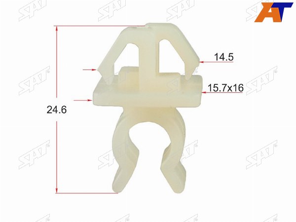 Клипса упора капота TOYOTALEXUSHONDAACURA (1 шт.)