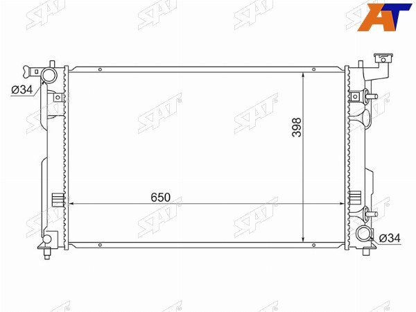 Радиатор Toyota Vista 98-03  Vista Ardeo 98-03