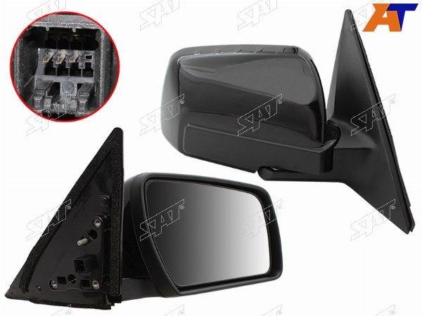 Зеркало KIA SOUL 09-11 RH обогрев, 5 контактов