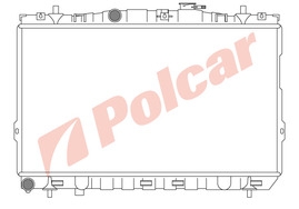401308-1 ELANTRA 00- РАДИАТОР 648X375X16 16;20 M+-C   HY2095;HY2907;HY2104