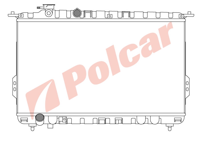 402408-1 SONATA 98-01-XG РАДИАТОР 715X400 2.0;2.4;2.5;2.7 M+-C  HY2106