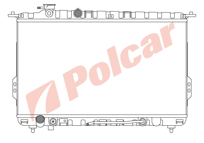 402408-2 SONATA 98-01-XG РАДИАТОР 710X400X18 2.0;2.4;2.5;2.7 ABT+-C HY2107