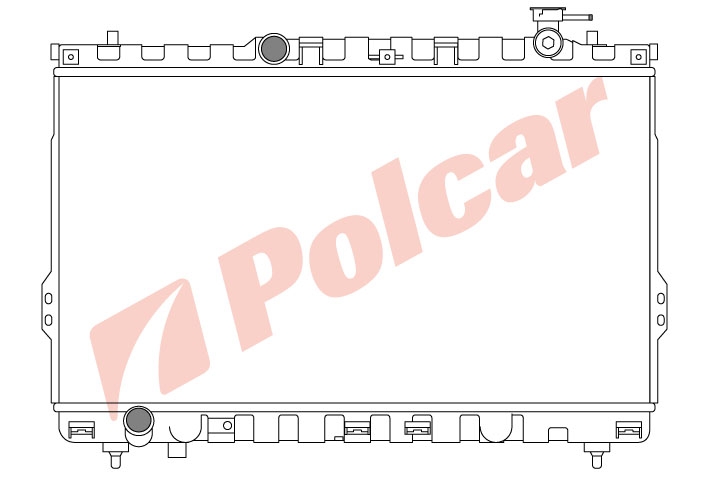 405008-1 SANTA FE 01- РАДИАТОР 2.0;2.4 M +-C  HY2913