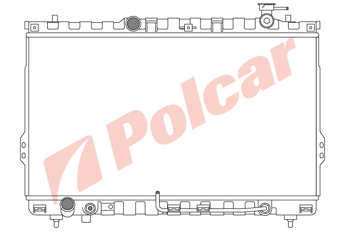 405008-2 SANTA FE 01- РАДИАТОР 2.4;2.7  A+-C HY2914