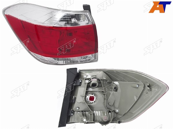 Фонарь задний TOYOTA HIGHLANDER 10-13 LH