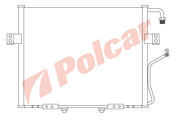 4102K8C1 SPORTAGE 93-05 РАДИАТОР КОНДИЦИОНЕРА 523 x 388