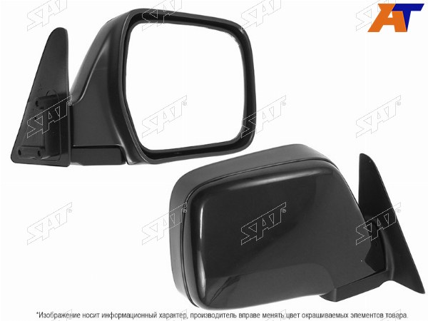 Зеркало TOYOTA LAND CRUISER 80 90-98 RH механическое черное  LHD