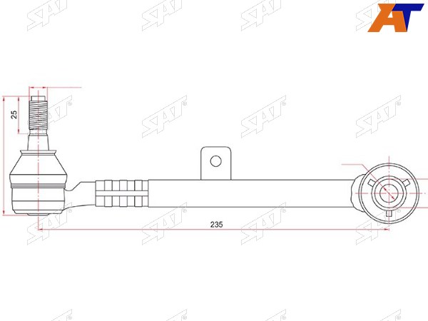 Тяга задняя поперечная TOYOTA ARISTOBREVISCROWNMARK2PROGRESVEROSSALEXUS GSSC300400 97-