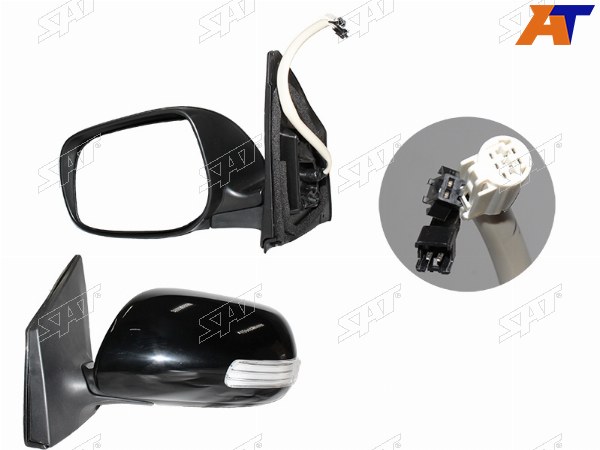 Зеркало TOYOTA COROLLA 10-13 LH регул.,обогрев, поворот, склад-е, 9 конт