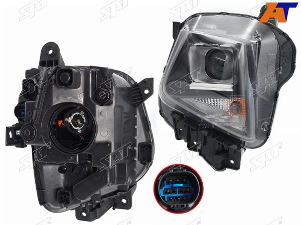 Фара HYUNDAI TUCSON 21- LH галоген, 8 контактов