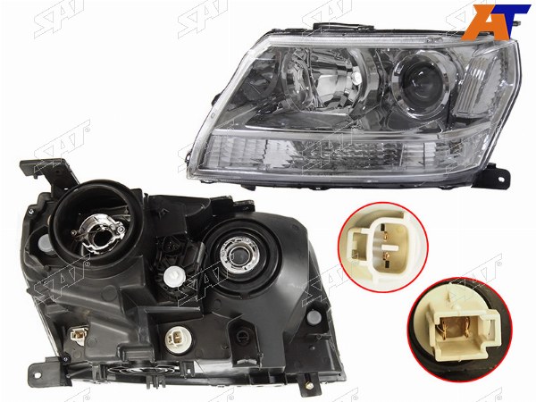 Фара SUZUKI ESCUDOVITARA 5D 05-15 LH галоген, с электрокорректором (Евросвет)
