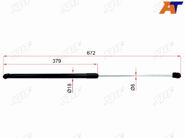 Амортизатор капота OPEL VECTRA C 02- SIGNUM 03-