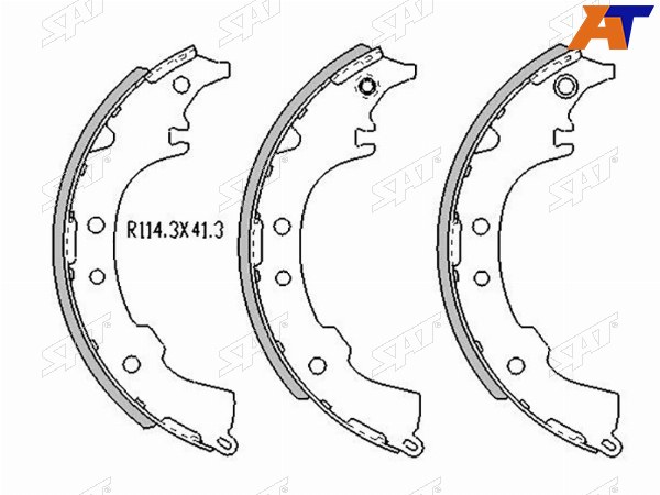 Колодки тормозные барабанные зад TOYOTA IPSUMGAIANADIA 98-04RUSH 06-16