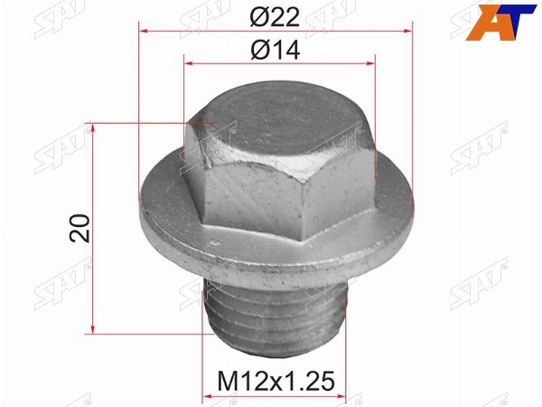 Пробка сливная TOYOTA MANY