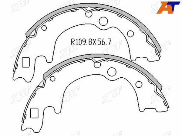 Колодки тормозные зад HYUNDAI H100 93-STAREX H1 97-KIA BONGO II 97-K2700 97-MAZDA E 20002200
