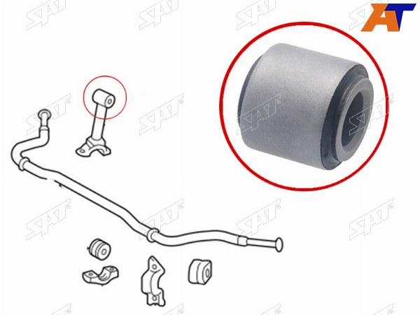 Сайлентблок линка переднего стабилизатора TOYOTA LAND CRUISER PRADO 150 09-