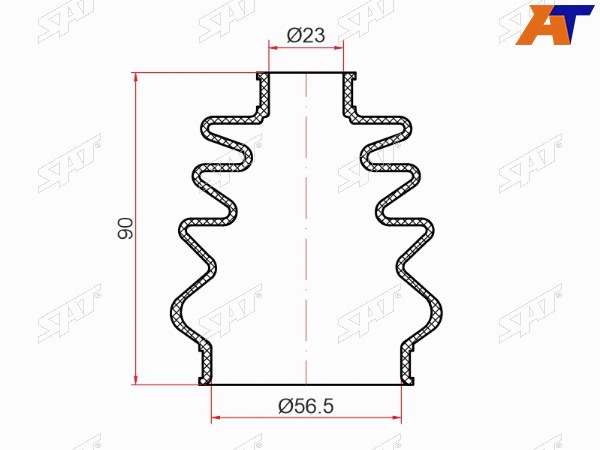 Пыльник шрус наружный CHEVROLET AVEO T200250 05-15LACETTI J200 04-13LANOS T100 05-09