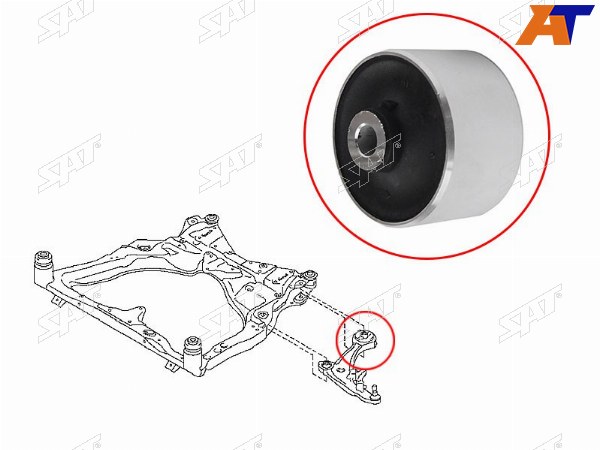 Сайлентблок переднего рычага задний D-84.3 NISSAN TEANA 08-13PATHFINDER 12-MURANO 07-14INFINITI Q