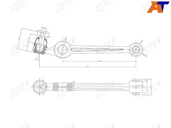 Рычаг FR MAZDA DEMIO 96-02 LH=RH