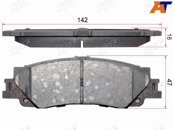 Колодки тормозные задние TOYOTA LAND CRUISER 300 21- V35A-FTS