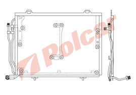 5002k8c4 W202 93- РАДИАТОР КОНДИЦИОНЕРА 595X410X16 2.2D M +C