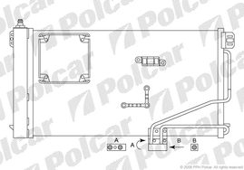 5003K8C2 W203 00- РАДИАТОР КОНДИЦИОНЕРА ДИЗЕЛЬ 650X375X16
