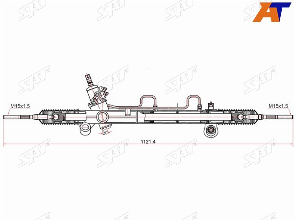 Рейка рулевая Toyota CAMRY 01-LEXUS ES300 (диски R16) LHD