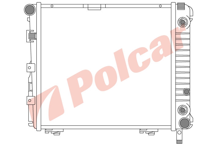 50140801 РАДИАТОР ОСНОВНОЙ  410 x 370 x 42 mm 2,2 А