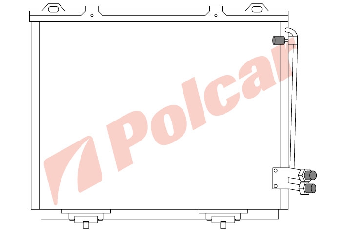 5015K8C1 W210 0695- РАДИАТОР КОНДИЦИОНЕРА 590X480X15 AМ БЕНЗИН MS5232