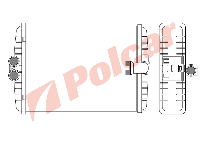 5015N8-1 W210 95-03W208 CLK 97-02R170 SLK 96-00 РАДИАТОР ПЕЧКИ 240X188X40