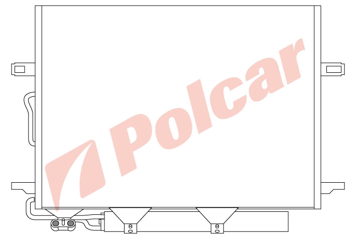 5016K81X W211E 02- РАДИАТОР КОНДИЦИОНЕРА 630X440X16
