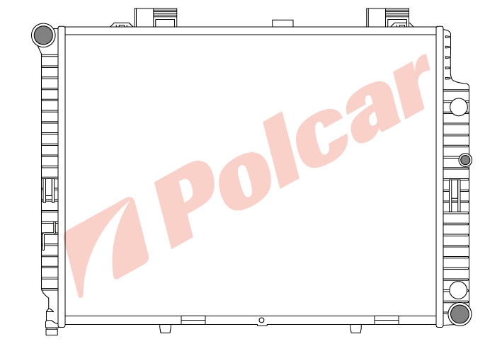 502108-4 РАДИАТОР 640 x 489 x 40 mm 2.7 CDI  3.2 CDI  MA +-C