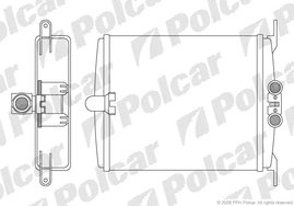 5024N8-2 W140 93-98C140 92-99 РАДИАТОР ПЕЧКИ 240X207X48