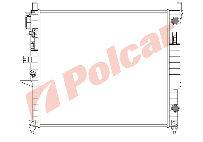 504408-2 W163 06.99-07.05  ML400CDI;ML55AMG РАД.610Х543 A+-C ОРИГИНАЛ