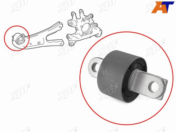 Сайлентблок заднего продольного рычага передний LEXUS RX350 270  450H
