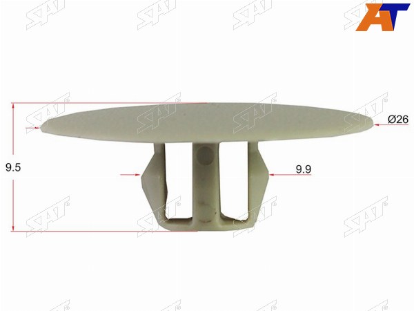 Клипса обшивки капота MITSUBISHI (1 шт.)