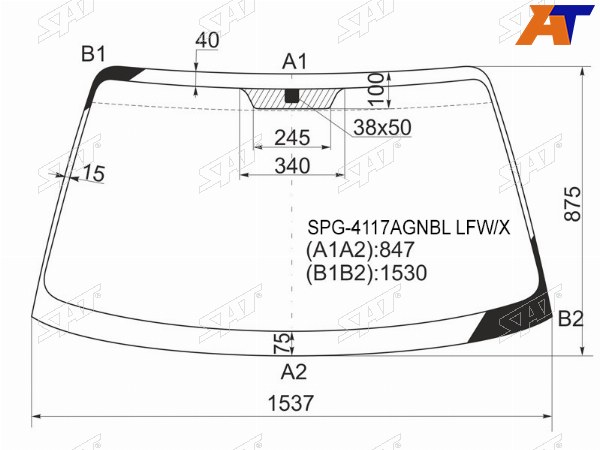 Стекло лобовое Hyundai Sonata 98-13  Kia Optima 00-05  Magentis 00-06