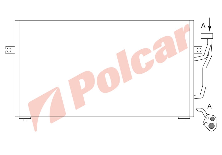 5210K8C2 CARISMA 95-00- РАДИАТОР КОНДИЦИОНЕРА   MT5100