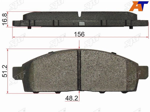 Колодки тормозные перед  MMC L200 06- PAJERO SPORT 98-09 CHALLENGER II 08- NISSAN NV200 10-