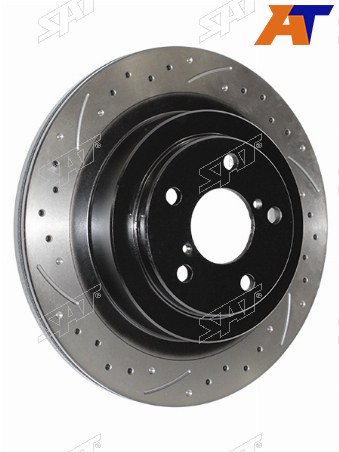 Комплект дисков тормозных задних перфорированных SUBARU FORESTER SGSH 03-IMPREZA GDGG WRX 02-LEG