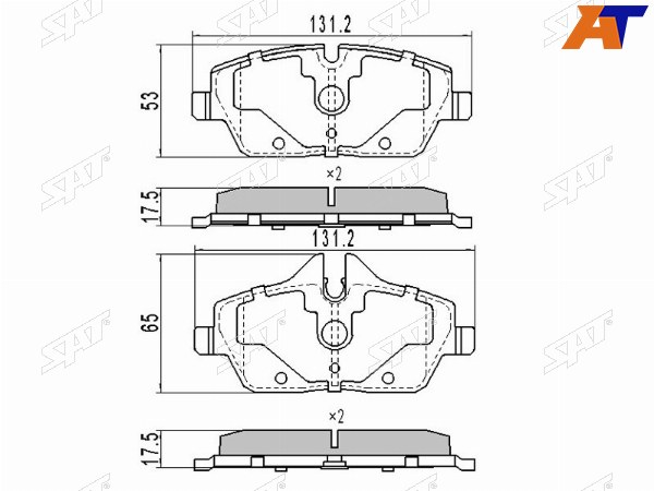 Колодки тормозные перед BMW 1 E81E82E87E88 03-