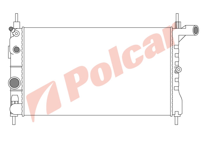 550508-2 KADETT E 0489-91 131416 РАДИАТОР 522X322  (63050A)  OL2150