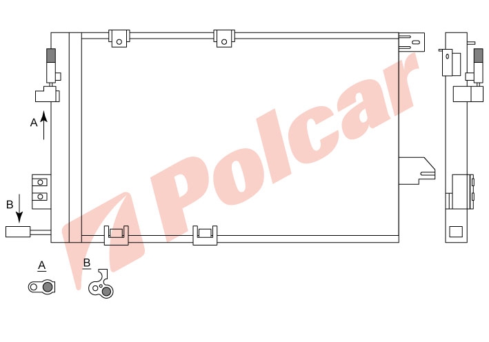 5508K8C1 ASTRA 98-02ZAFIRA 99-01 РАД. КОНДИЦ. 1.2;1.4;1.6;1.8;2.0МА  OL5251