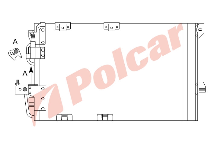 5508K8C3 ASTRA 02-04ZAFIRA02-05 РАД. КОНДИЦ. 1.2;1.4;1.6;1.8;2.0 МА OL5326