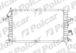 550908-3 ASTRA HZAFIRA 04- РАДИАТОР 1.3;1.7;1.9D M +-C
