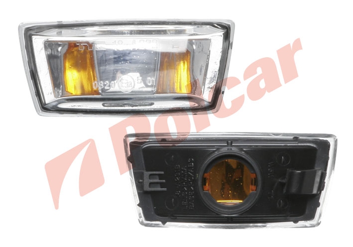 5509206E ASTRA HZAFIRA 04- ПОВТОРИТЕЛЬ ПОВОРОТА ПРАВЫЙ ПРОЗРАЧНЫЙ-ЧЕРНЫЙ