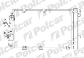 5509K8C2 ZAFIRA 05-ASTRA H 04- РАДИАТОР КОНДИЦИОНЕРА (БЕНЗИН) 580X380X17